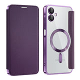 Husa pentru Samsung Galaxy A06 4G, Techsuit SmartMag Book Case, mov