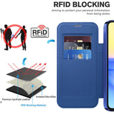 Husa pentru Samsung Galaxy A15 4G, Techsuit SmartMag Book Case, albastru