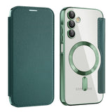 Husa pentru Samsung Galaxy A15 4G, Techsuit SmartMag Book Case, albastru