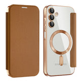 Husa pentru Samsung Galaxy A15 4G, Techsuit SmartMag Book Case, albastru
