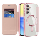 Husa pentru Samsung Galaxy A15 4G, Techsuit SmartMag Book Case, albastru