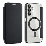 Husa pentru Samsung Galaxy A15 4G, Techsuit SmartMag Book Case, albastru