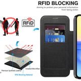 Husa pentru Samsung Galaxy A15 4G, Techsuit SmartMag Book Case, albastru
