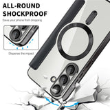 Husa pentru Samsung Galaxy A36 5G, Techsuit SmartMag Book Case, albastru