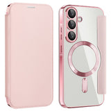 Husa pentru Samsung Galaxy A36 5G, Techsuit SmartMag Book Case, albastru