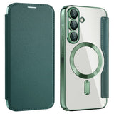Husa pentru Samsung Galaxy A36 5G, Techsuit SmartMag Book Case, albastru