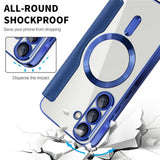 Husa pentru Samsung Galaxy A36 5G, Techsuit SmartMag Book Case, albastru