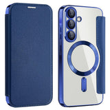 Husa pentru Samsung Galaxy A36 5G, Techsuit SmartMag Book Case, albastru