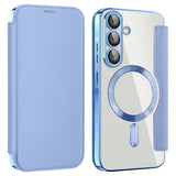 Husa pentru Samsung Galaxy A36 5G, Techsuit SmartMag Book Case, bleu