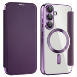 Husa pentru Samsung Galaxy A36 5G, Techsuit SmartMag Book Case, albastru