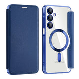 Husa pentru Samsung Galaxy A16 4G, Techsuit SmartMag Book Case, albastru