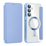 Husa pentru Samsung Galaxy A16 4G, Techsuit SmartMag Book Case, bleu