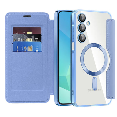 Husa pentru Samsung Galaxy A16 4G, Techsuit SmartMag Book Case, bleu