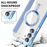 Husa pentru Samsung Galaxy A16 4G, Techsuit SmartMag Book Case, bleu