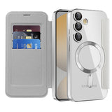 Husa pentru Samsung Galaxy S24 FE, Techsuit SmartMag Book Case, albastru