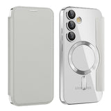 Husa pentru Samsung Galaxy S24 FE, Techsuit SmartMag Book Case, albastru