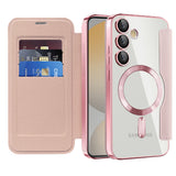 Husa pentru Samsung Galaxy S24 FE, Techsuit SmartMag Book Case, albastru