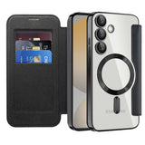 Husa pentru Samsung Galaxy S24 FE, Techsuit SmartMag Book Case, albastru