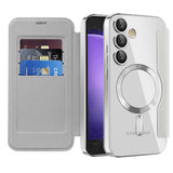 Husa pentru Samsung Galaxy S23 FE, Techsuit SmartMag Book Case, albastru
