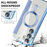 Husa pentru Samsung Galaxy S23 FE, Techsuit SmartMag Book Case, bleu