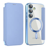 Husa pentru Samsung Galaxy S23 FE, Techsuit SmartMag Book Case, bleu