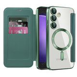 Husa pentru Samsung Galaxy S23 FE, Techsuit SmartMag Book Case, albastru