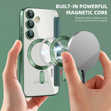 Husa pentru Samsung Galaxy S23 FE, Techsuit SmartMag Book Case, albastru