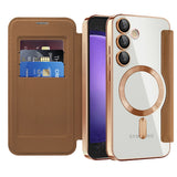 Husa pentru Samsung Galaxy S23 FE, Techsuit SmartMag Book Case, albastru