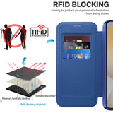 Husa pentru Samsung Galaxy S23, Techsuit SmartMag Book Case, albastru