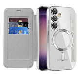 Husa pentru Samsung Galaxy S23, Techsuit SmartMag Book Case, albastru
