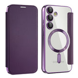 Husa pentru Samsung Galaxy S23 Plus, Techsuit SmartMag Book Case, albastru