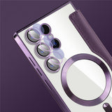 Husa pentru Samsung Galaxy S23 Ultra, Techsuit SmartMag Book Case, albastru