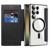 Husa pentru Samsung Galaxy S23 Ultra, Techsuit SmartMag Book Case, albastru