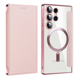 Husa pentru Samsung Galaxy S23 Ultra, Techsuit SmartMag Book Case, albastru