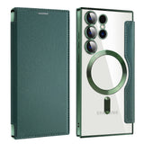 Husa pentru Samsung Galaxy S23 Ultra, Techsuit SmartMag Book Case, albastru