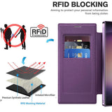 Husa pentru Samsung Galaxy S23 Ultra, Techsuit SmartMag Book Case, albastru