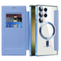 Husa pentru Samsung Galaxy S23 Ultra, Techsuit SmartMag Book Case, bleu