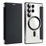 Husa pentru Samsung Galaxy S24 Ultra, Techsuit SmartMag Book Case, albastru