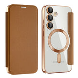 Husa pentru Samsung Galaxy S24, Techsuit SmartMag Book Case, albastru