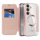 Husa pentru Samsung Galaxy S24, Techsuit SmartMag Book Case, albastru