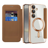 Husa pentru Samsung Galaxy S24 Plus, Techsuit SmartMag Book Case, albastru