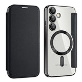 Husa pentru Samsung Galaxy S24 Plus, Techsuit SmartMag Book Case, albastru