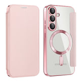 Husa pentru Samsung Galaxy S25, Techsuit SmartMag Book Case, albastru