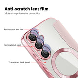Husa pentru Samsung Galaxy S25, Techsuit SmartMag Book Case, albastru