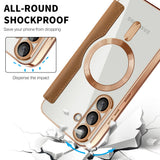 Husa pentru Samsung Galaxy S25, Techsuit SmartMag Book Case, albastru