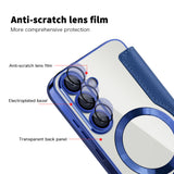 Husa pentru Samsung Galaxy S25, Techsuit SmartMag Book Case, albastru