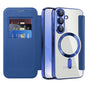 Husa pentru Samsung Galaxy S25, Techsuit SmartMag Book Case, albastru