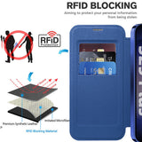 Husa pentru Samsung Galaxy S25, Techsuit SmartMag Book Case, albastru