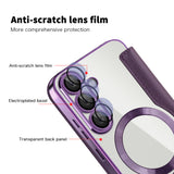 Husa pentru Samsung Galaxy S25, Techsuit SmartMag Book Case, albastru