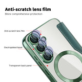 Husa pentru Samsung Galaxy S25 Plus, Techsuit SmartMag Book Case, albastru